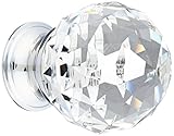 Baldwin 4336260S Swarovski Crystal Cabinet Knob, Bright Chrome [並行輸入品]