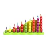 Domybest そろばん 木のおもちゃ 子供 赤ちゃん 玉そろばん 木製 ビーズコースター ビーズメイズ 数字パズル 知恵 幼児知育玩具