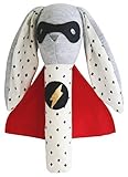 Alimrose Designs " Super Hero Bunny " Squeakerベビーおもちゃ7 "