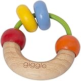 Giggle木製ダンベルRattle – 0 – 12 Months – 最初Adventures