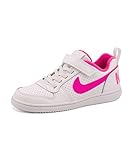 NIKE(ナイキ) COURT BOROUGH LOW PSV(コートバーロウLOWPSV) 870028 100 ホワイト/ピンクブラスト