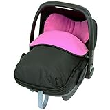 iSafe Buddy Jet Carseat Footmuff - Raspberry (Black / Pink) by iSafe