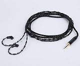 【JSHiFi-Hi8黒／銀／灰三色あり】リケーブル8芯銀メッキ交換ケーブル QDC3.5mmプラグHifi音質耐久性あるマニア向けイヤホンケーブル(QDC3.5mm)