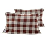 コットンピロータオル厚めガーゼグリッドカップルピローカバー-A10