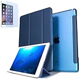 GWAAN【強化ガラスフィルム付き(ブルーライトカット)】iPad 10.2インチ 第9世代 第8世代 第7世代 (2021/2020/2019) と互換性あり スマートカバー ケース 背面半透明 オートスリープ機能 軽量 薄型 ハードタイプ A2602 A2604 A2603 A2605 A2197 A2200 A2198 A2270 A2428 A2429 A2430