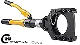 CGOLDENWALL Φ90mm油圧式ケーブルカッター 手動ワイヤカッター 　　 銅アルミケーブル、外装ケーブル等の切断に一年安心保証付き