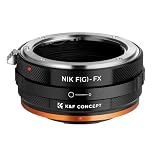 K&F Concept レンズマウントアダプター KF-NGX.Ⅳ (ニコンFマウント（Gタイプ対応）レンズ → 富士フイルムXマウント変換） 絞りリング付き