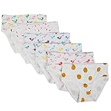 Closecret Kids Underwear キッズシリーズソフトコットンパンティー少女パンツの盛り合わせ（6枚入り） (スタイル8, 3-4歳)