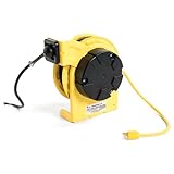 Woodhead 980 Cord Reel Base, Standard Duty, 16/3 SJTOW Cord Type, 50ft Cord Length by Woodhead