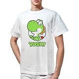 [ファインプラス] Tシャツ 半袖 スーパーマリオ SUPER MARIO ヨッシー プリント グッズ キャラクター