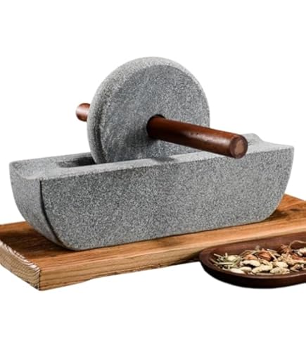 Amazon.co.jp: Cool Well 石臼 薬研 天然石材 薬粉砕機 石花崗岩