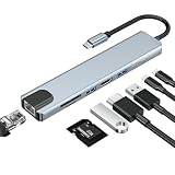 USB-Cハブ 8-in-1 有線LANアダプター ドッキングステーション 4K HDMIハブ Type-C タイブC 変換 SDカードリーダー イーサネットアダプタ PD87W充電 5Gbps高速転送 マルチ変換アダプター USB 3.0 MacBook Pro Air/iPad Pro/Surface Go/Matebook などに対応
