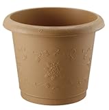 リッチェル Nシャンティ 丸プランター 32型 φ320×250H サンドブラウン