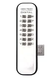 No.5100 デジタル面付錠 WJ(ホワイト)　標準ラッチ/固定サムターン　1セット入