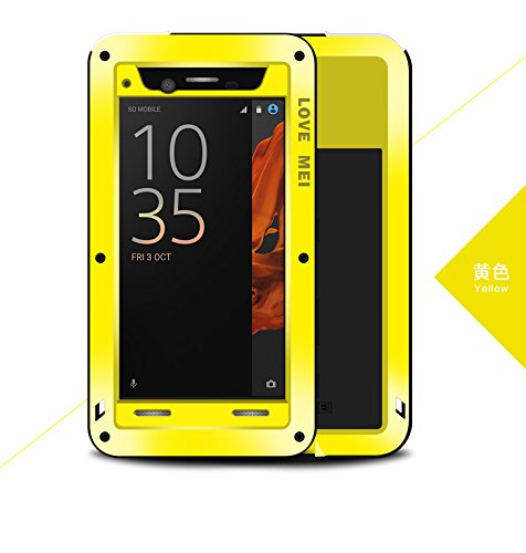 Sony Xperia Xz So 01j ケース アルミ合金カバー人気love Mei生活防滴 耐衝撃ケース頑丈軍用レベル最強メタル金属ケース 黄色 並行輸入品 スマホ価格比較