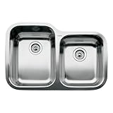 Blanco 510-888 Supreme 1 3/4 Double Bowl Undermount Kitchen Sink, Satin Polished Finish by Blanco
