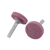 uxcell　 軸付き砥石 フェルトホイール　研削　ビット　ポリッシャー　ホイール　2個　30mm x 6mm x 6mm