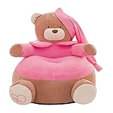 Perfk 愛らしい　子供用　ソファーカバー　アームチェア　ベビーチェア　ビーンバッグ　写真　撮影最適　 - ピンク, ＃2