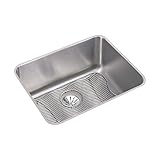 エルケイeluh211510pdbgグルメ23 – 1 / 2 " 1 Basin 18ゲージステンレススチールKitch、 23.5 x 18.3 x 10 ELUH211510PDBG 1