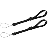 ハンドリストストラップ リストバンド Sony PSP 1000 2000 3000 Go PS Vita PS3 Moveカメラ、Nintendo DS DS Lite DSi DSi XL 2DS 3DS 3DS XL WiiリモートWii U、MP3音楽プレーヤー(ブラック2個)