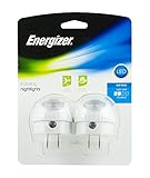 Energizer 360度回転LED自動夜間ライト、プラグイン、ライトSensing、dusk-to-dawn、2パック、ソフトホワイト、UL Listed、37097