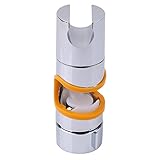HKUN　シャワーホルダー　シャワーフック　シャワーヘッドホルダー　直径22-25mmのバーに対応　角度を調節できる　ABS樹脂
