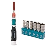 Biuuu 伸縮式CR-V磁気多機能2.5/3.0/3.5/4 / 4.5 / 5mmの7インチドライバーセット