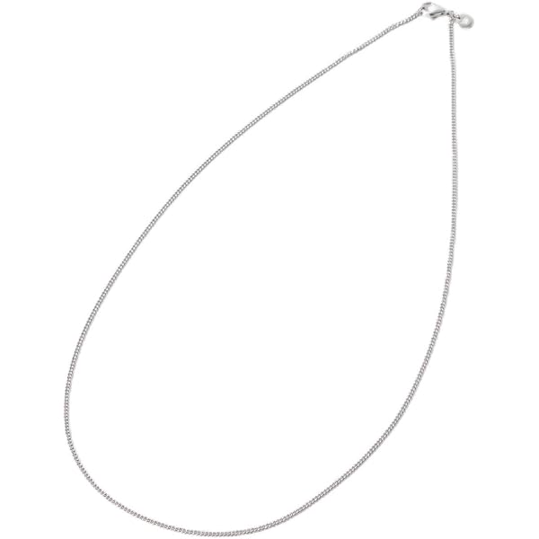 Amazon.co.jp: TOM WOOD Curb Chain Slim 17 inch Silver Chain
