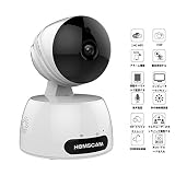 ネットワークカメラ Homscam 見守りカメラ ベビーモニター 監視カメラ 防犯カメラ ワイ...