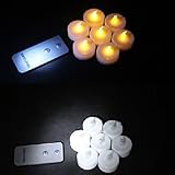 Backto20s Flameless LED Tealight Candles with Wireless Remote Control 8-pack [並行輸入品]