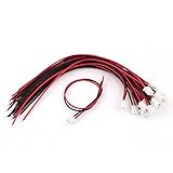 uxcell ジャンプワイヤ コネクタワイヤ バランス線 延長ケーブル JST-XH RC リポ 2ピン 20個入り