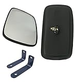 サイドミラー カーブミラー バックミラー 特大 310×170mm トラクター フォークリフト (左右2個ホルダーセット)