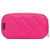 CXYP 化粧ポーチ 化粧品 文房具 収納ポーチケース 小物用収納ポーチ バッグ 雑貨 小物入れ 防水 軽量 携帯 便利 (ローズ)