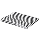 Bacati - Black Pin Stripes Crib Fitted Sheet by Bacati [並行輸入品]