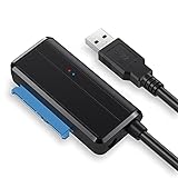 Satohom SATA USB 3.0 変換ケーブル 2.5インチ SSD HDD 変換アダプター USB SATA 変換 コンバーター 3.5インチ SSD HDD ハードディスク 高速転送 SATA ケーブル 外付け SSD HDD ハードディスク コネクタ UASP対応