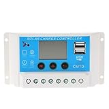 Anself 12V/24V ソーラー充電コントローラ LCDディスプレイ オートレギュレータタイマー ソーラーパネル バッテリー ランプ 過負荷保護10A / 20A｢2種選択可能｣