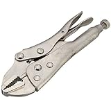 [ 新規 ] 金属製の湾曲したジョーバイスグリップロッキングバイス Mole グリッププライヤクランプレンチ Silve