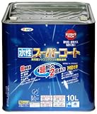 アサヒペン ペンキ 水性スーパーコート 水性多用途 ツヤ消し白 10L