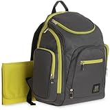 Baby Boom ( Gray and Green ) Spaces and Places Backpack Diaper Bag by Baby Boom