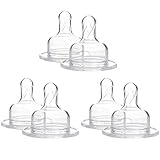 Dr. Brown`s Natural Flow Level 2 Wide Neck Nipple - 6 Nipples by Dr. Brown's [並行輸入品]