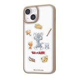 イングレム iPhone 14 / 13 ケース/トムとジェリー/マットハイブリッドケース SHEER / トムジェリとタフィー_ステッカー風