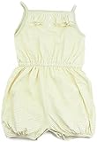 オーガニックコットンベビー女の子夏ノースリーブサロペットロンパース、すべての自然dye-free カラー: グリーン