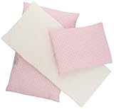 Pinolino Bedding Set for Dolls Pram Vichy-Karo rosa Design (3-Piece) by Pinolino