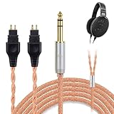 okcsc ZT16 ヘッドホンケーブル HD650 交換ケーブル イヤホン・ヘッドホン用 16芯 純銅 SENNHEISER用 HD600・HD580・HD535・HD545・HD565・HD265に適合 長さ1.5m 6.35mm