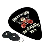 Brian Setzerブライアン セッツァー ギターピック ギターピックバッグ ピックケース 薄い 紛失しにくい 超軽量 携帯便利 6枚セット 三種類厚さ 初心者用 贈り物