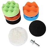7個入りセット バフ研磨 スポンジパッド カー研磨用 電気ドリル用 ポリッシャー用 マジックスポンジ 3インチ/80mm (M14)