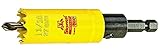 Starrett ADCH0116 Professional HSS Bi-Metal Dual Pitched Hole Saw with Arbor, 1-1/16, 27 mm Diameter