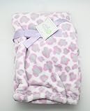 Soft Baby Girl Gray, Purple and White Blanket by Baby Gear