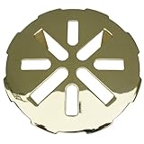 lasco-simpatico 31381p Polished Brass push-in直径7.62 CMドレインGrate Fits Inside 2インチ内側直径パイプ調節可能なプロング 4 I