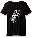 NBA San Antonio Spurs Girls – PrimaryロゴショートスリーブTシャツ、ブラック、S ( 7 – 8 )